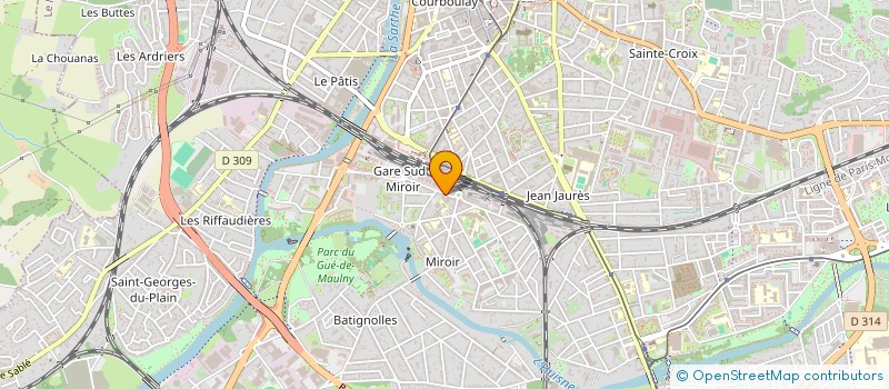 localisation de l'entreprise ONE WAY  LE MANS