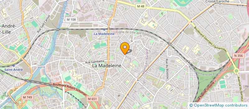 localisation de l'entreprise ONE WAY à LA MADELEINE