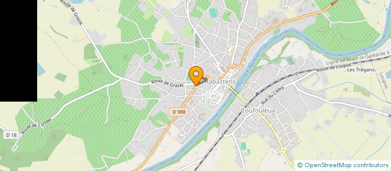 localisation de l'entreprise ONE WAY  RABASTENS