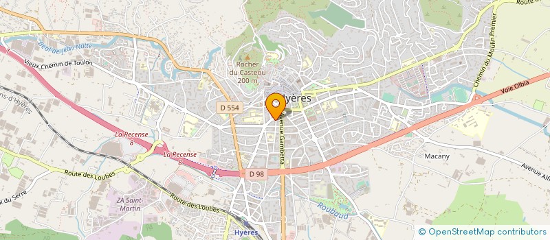 localisation de l'entreprise ONE WAY CONCEPT  HYERES