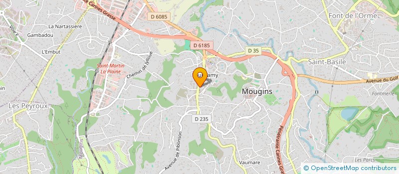 localisation de l'entreprise ONEBYCAR  MOUGINS