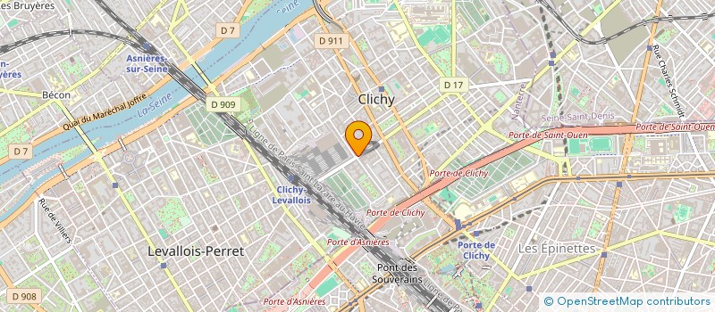 localisation de l'entreprise ONECOM à CLICHY
