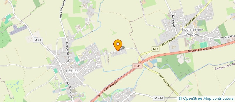 localisation de l'entreprise ONEFICHE  HERLIES