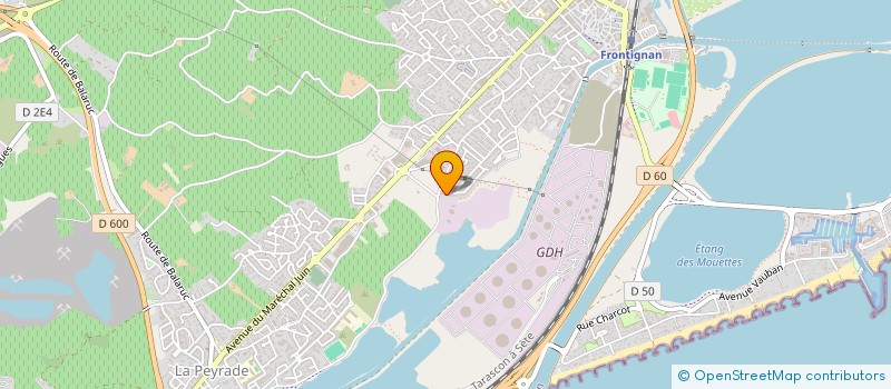 localisation de l'entreprise ONEGA à FRONTIGNAN