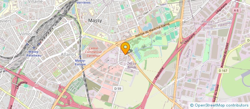 localisation de l'entreprise ONEGEST à ANTONY