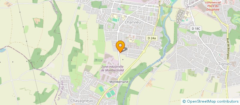 localisation de l'entreprise ONEKLASS TRANSPORT  CHARVIEU-CHAVAGNEUX