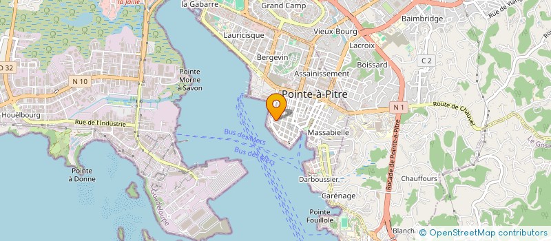 localisation de l'entreprise ONELAB à POINTE-A-PITRE