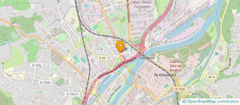 localisation de l'entreprise ONEM  METZ