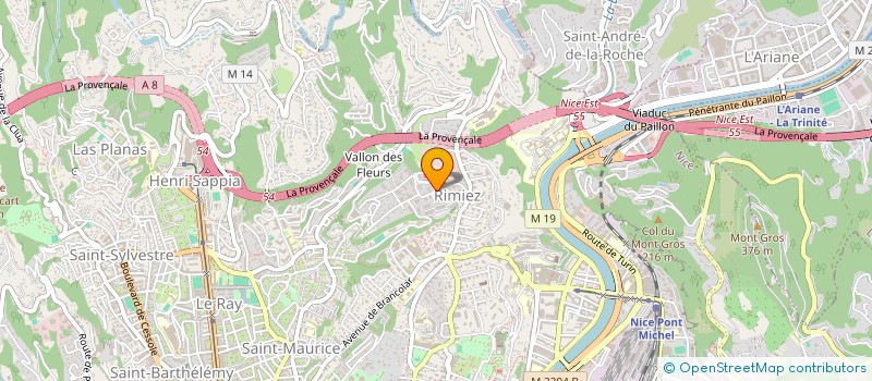 localisation de l'entreprise ONENESS  NICE