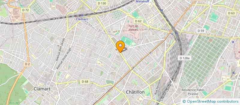 localisation de l'entreprise ONENESS PERFORMANCE  CHATILLON