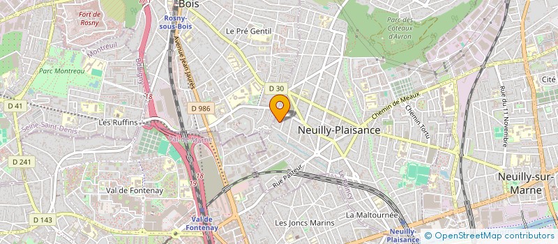 localisation de l'entreprise ONENET SERVICES à NEUILLY-PLAISANCE