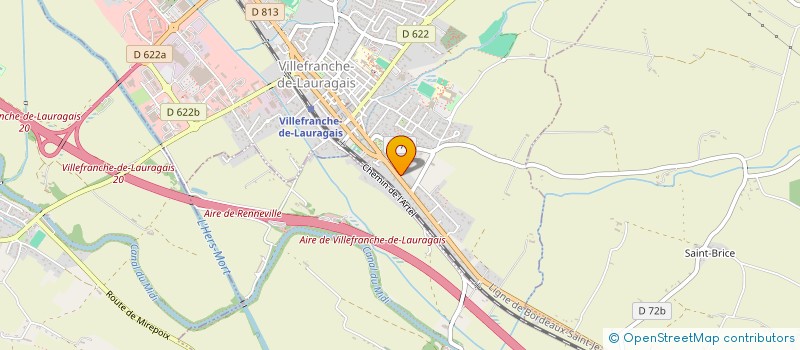 localisation de l'entreprise ONEOFF  VILLEFRANCHE-DE-LAURAGAIS