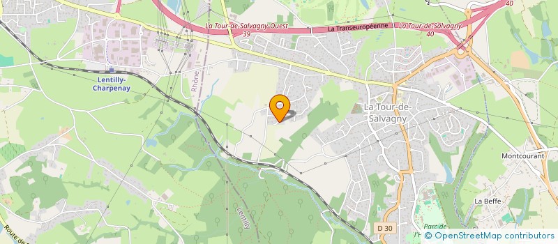 localisation de l'entreprise ONEPSHIRT  LA TOUR-DE-SALVAGNY