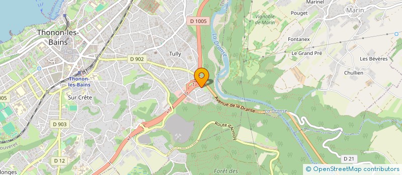 localisation de l'entreprise ONES DIFFUSION à THONON-LES-BAINS