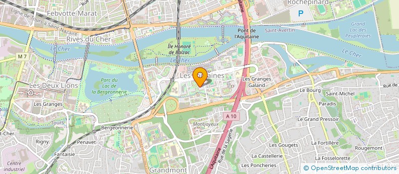 localisation de l'entreprise ONESHOT à TOURS