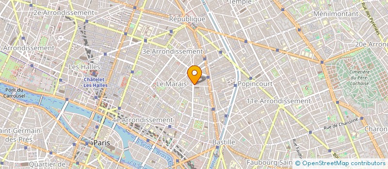 localisation de l'entreprise ONESIME RECLUS ARCHITECTURE  PARIS