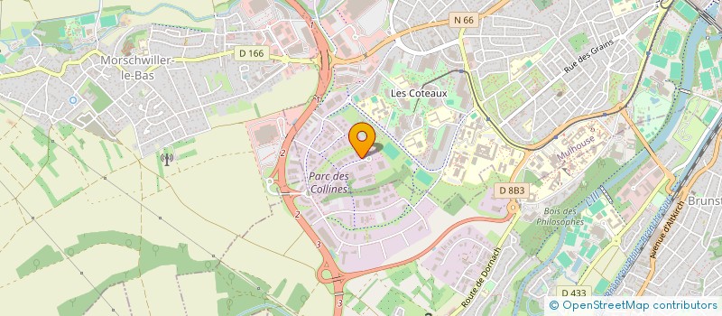 localisation de l'entreprise ONESS à MULHOUSE