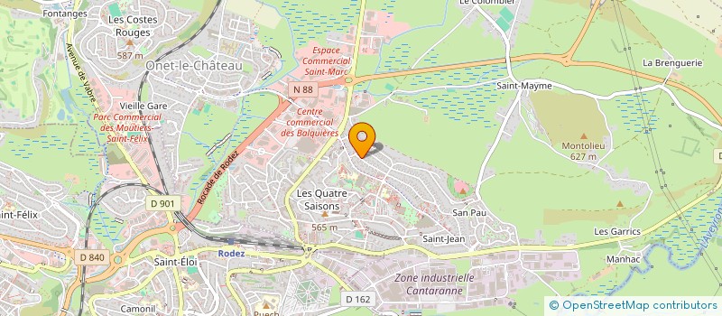 localisation de l'entreprise ONET BMX FLAT  ONET-LE-CHATEAU