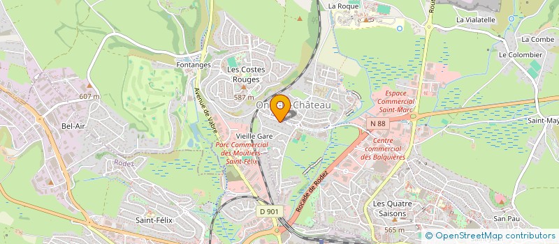 localisation de l'entreprise ONET DISTRIBUTION ALIMENTAIRE à ONET-LE-CHATEAU