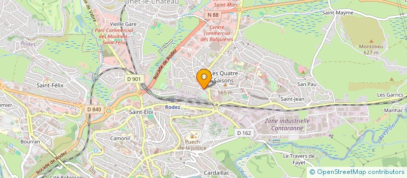 localisation de l'entreprise ONET TWIRLING BATON à ONET-LE-CHATEAU