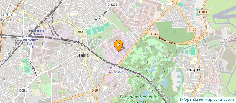 localisation de l'entreprise ONETECH à STAINS