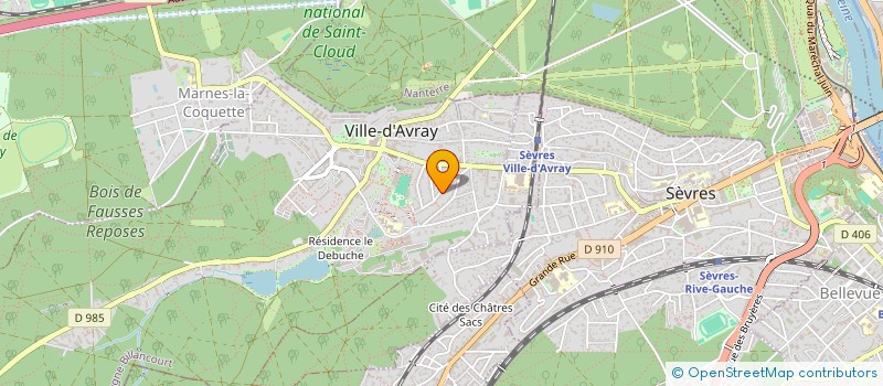 localisation de l'entreprise ONETO  VILLE-D'AVRAY