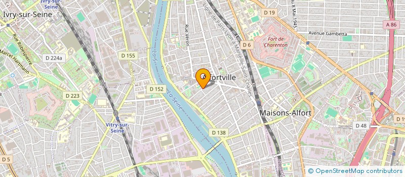 localisation de l'entreprise ONETWENTYONE 121 à ALFORTVILLE