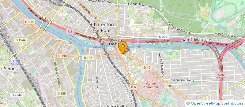 localisation de l'entreprise ONF - ENERGIE  MAISONS-ALFORT