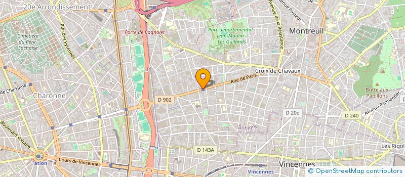 localisation de l'entreprise ONFAIT à MONTREUIL
