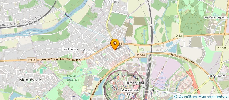 localisation de l'entreprise ONFID  CHESSY