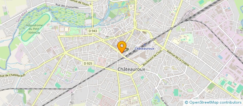 localisation de l'entreprise ONFOC DE L'INDRE à CHATEAUROUX