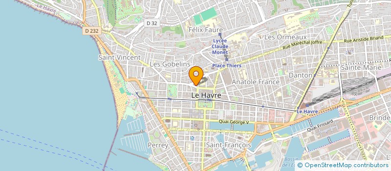 localisation de l'entreprise ONFOCUS  LE HAVRE