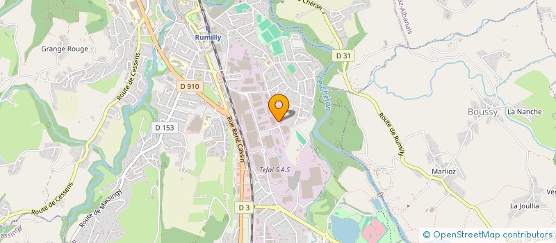 localisation de l'entreprise ONFROY GROUPE à RUMILLY