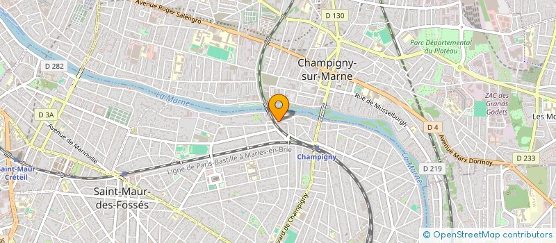 localisation de l'entreprise ONG ACTION POUR UNE VIE à SAINT-MAUR-DES-FOSSES