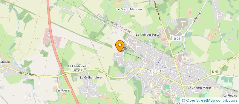 localisation de l'entreprise ONG ALAVYE  TREILLIERES