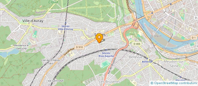 localisation de l'entreprise ONG AU COEUR DE CALABACEIRA à SEVRES