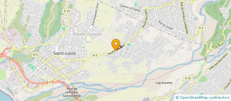 localisation de l'entreprise ONG BOUCHERIE CHARCUTERIE  SAINT-LOUIS