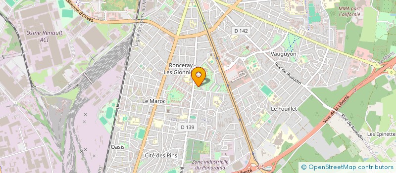 localisation de l'entreprise ONG COLLOQUE INTERNATIONAL DES JEUNES CENTRAFRICAINS POUR LA PAIX ET L'EMERGENCE à LE MANS
