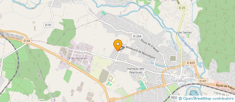 localisation de l'entreprise ONG ET VERASTEGUI INDIVISION  LE MUY