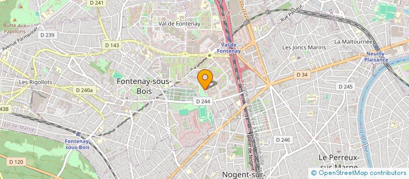 localisation de l'entreprise ONG KIDCI à FONTENAY-SOUS-BOIS