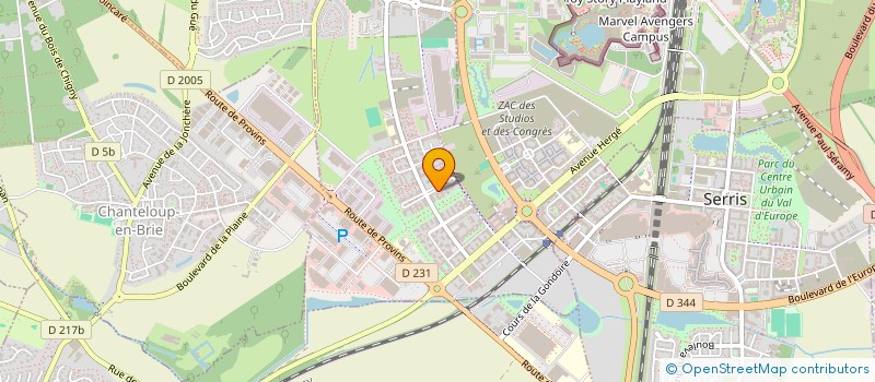 localisation de l'entreprise ONG L'ANGE GARDIEN  MONTEVRAIN