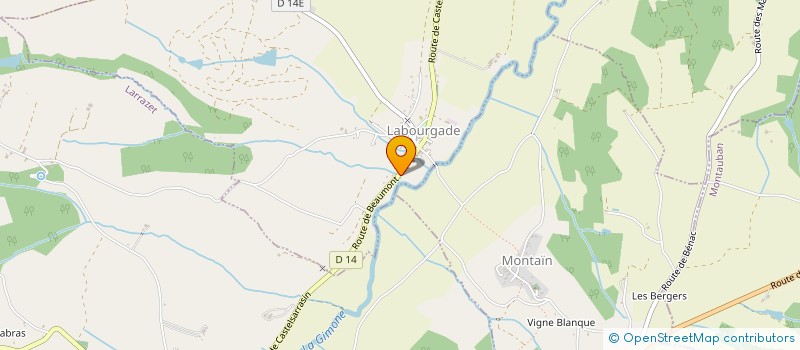 localisation de l'entreprise ONG LA MAISON DE L'ETERNEL DABOU RCI  LABOURGADE