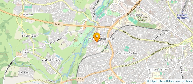 localisation de l'entreprise ONG LE MONDE C'EST AUSSI NOUS à LIMOGES
