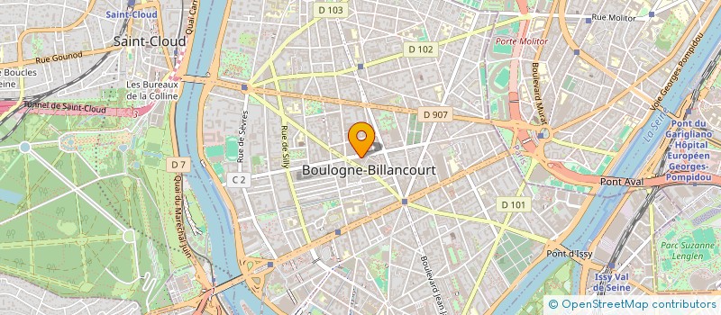 localisation de l'entreprise ONG MEDIAS VISION PANAFRICAINE à BOULOGNE-BILLANCOURT