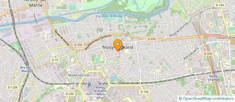 localisation de l'entreprise ONGL'AMOUR à NOISY-LE-GRAND