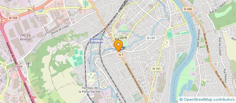 localisation de l'entreprise ONGLERIE 93  CORBEIL-ESSONNES