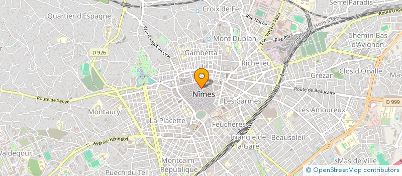 localisation de l'entreprise ONGLES DESIGN'S à NIMES
