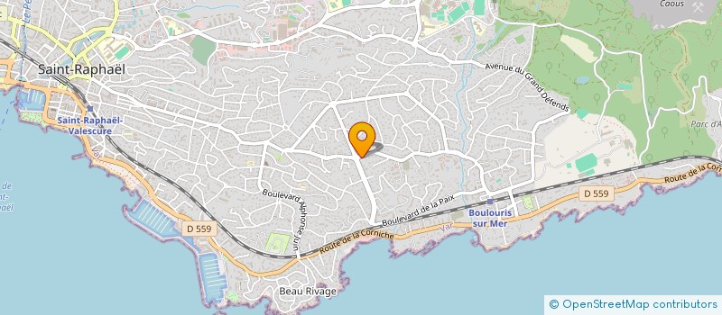 localisation de l'entreprise ONGLES ET SOINS à SAINT-RAPHAEL