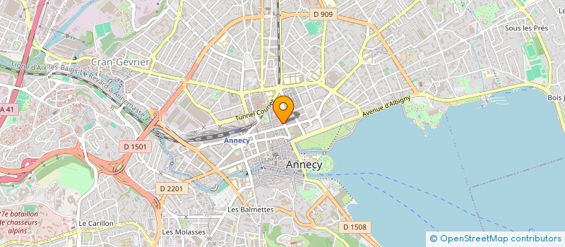 localisation de l'entreprise ONGLINA à ANNECY
