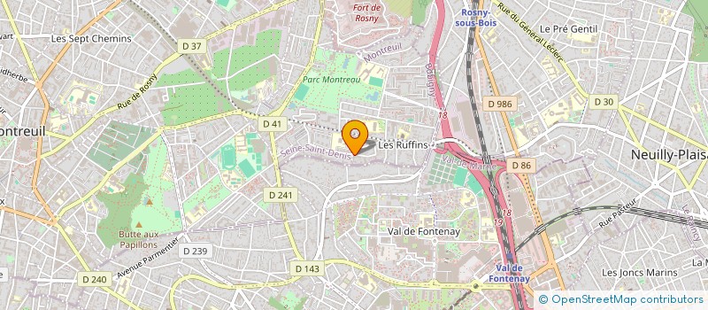 localisation de l'entreprise ONGLISSIMA à MONTREUIL
